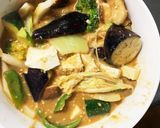 レンジ肉無きな粉焼きそば味白菜回鍋肉風作り方17写真