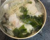 今日のみそ汁。 鱈と愉快な家族味噌汁作り方5写真