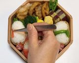 サンタ・トナカイ・雪だるまいなりキャラ弁作り方4写真
