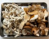 きのこと肉団子と白菜の卵とじ🎵作り方1写真