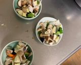 肉無豆腐中華風クリーミーガパオ味野菜炒め作り方11写真