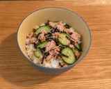 ツナときゅうりの冷やし塩昆布茶漬け作り方3写真