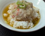 加賀料理アレンジ！加賀れんこんの蓮蒸し風茶漬け作り方5写真