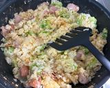 キャベツとウインナーの炒飯作り方5写真