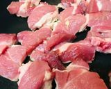 豚肉と新玉ネギ＆キャベツの生姜焼き作り方1写真