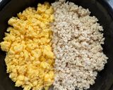 簡単しっとり鶏そぼろの三色丼作り方6写真