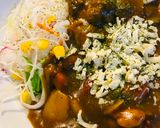 Xブレンド中辛●ピーマンチキンチーカレー作り方4写真