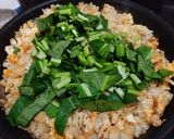 小松菜と雑魚のチャーハン作り方13写真