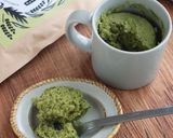 抹茶と黒豆のレンチン米粉蒸しパン作り方8写真