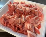 和田さんの生姜焼き風。作り方1写真