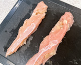 ささみの寿司ガリ挟み焼き♪辛子マヨソース作り方5写真