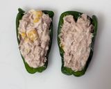 レンチンで！ピーマンのツナコーン詰め🌽作り方4写真