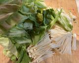 春キャベツとえのき茸の塩麹ドレッシング作り方1写真