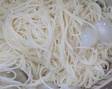 冷やし和風塩ラーメン風そうめん大葉❀梅作り方3写真