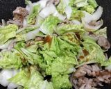 ワンパンで簡単！白菜と豚バラのポン酢炒め作り方4写真