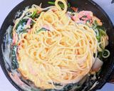 ほうれん草カルボナーラ作り方10写真