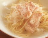 〚 豚バラ肉と白ねぎの柚子塩胡椒鍋 〛作り方5写真