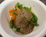 簡単！食感が良い！【スナップエンドウのごま和え】作り方4写真