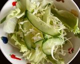 生野菜サラダの麦入りオーロラソース作り方3写真