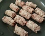 こんにゃくの豚巻き甘辛だれ作り方2写真