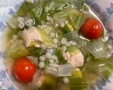 キャベツとささみの麦入りコンソメスープ作り方6写真