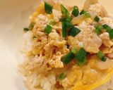 時短！簡単！鶏挽肉の親子丼♪作り方5写真