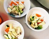 根菜茄子中華風ハヤシライス味温野菜サラダ作り方7写真