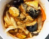 根菜茄子中華風ハヤシライス味温野菜サラダ作り方16写真