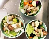 レンジ肉無豆腐きな粉梅パスタ味野菜炒め作り方12写真