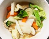 レンジ肉無豆腐きな粉梅パスタ味野菜炒め作り方14写真