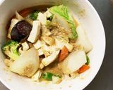 レンジ肉無豆腐きな粉梅パスタ味野菜炒め作り方15写真