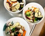 肉無ほんのりシーフードオイ照り春先炒め煮作り方12写真