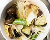 肉無チクワきな粉味噌カツ丼味野菜炒め作り方14写真