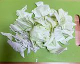 キャベツとソーセージのトマトスパゲッティ作り方1写真