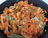 味噌イワシのキムチチーズ焼き作り方1写真