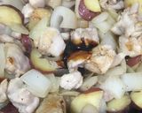 鶏肉さつま芋とアーモンドのオイスター炒め作り方4写真