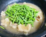 冬といえば｡｡｡もつ煮丼作り方7写真
