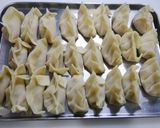 簡単！肉餃子　ピリ辛ネギ生姜風味作り方4写真