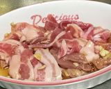 ハヤトウリの中華炒め（コンニャク豚肉入）作り方3写真