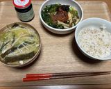 今日のみそ汁。 酒粕のえのきねぎ味噌汁作り方5写真
