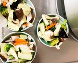 簡単ピリ辛きな粉焼肉豚こま大根青椒肉絲風作り方11写真