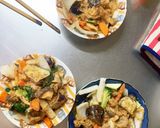 簡単ピリ辛きな粉焼肉豚こま大根青椒肉絲風作り方15写真