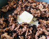 塩昆布バター・牛丼作り方5写真