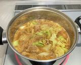 豚バラと野菜の味噌鍋!(^^)!作り方3写真