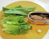 豆豉鯪魚油菜（豆豉鯪魚と油麦菜炒め）作り方1写真