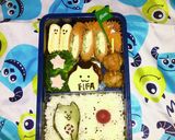 キャラ弁 にゃんこ大戦争 美脚ねこ作り方1写真