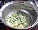 【離乳食】ツナとほうれん草のおかゆ作り方2写真