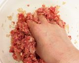牛乳なしで♪玉ねぎたっぷりハンバーグ作り方5写真
