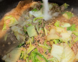 簡単冬レシピ！白菜と合い挽き肉のおかず作り方8写真
