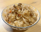 干しキノコと甘辛おあげの炊き込み混ぜご飯作り方8写真